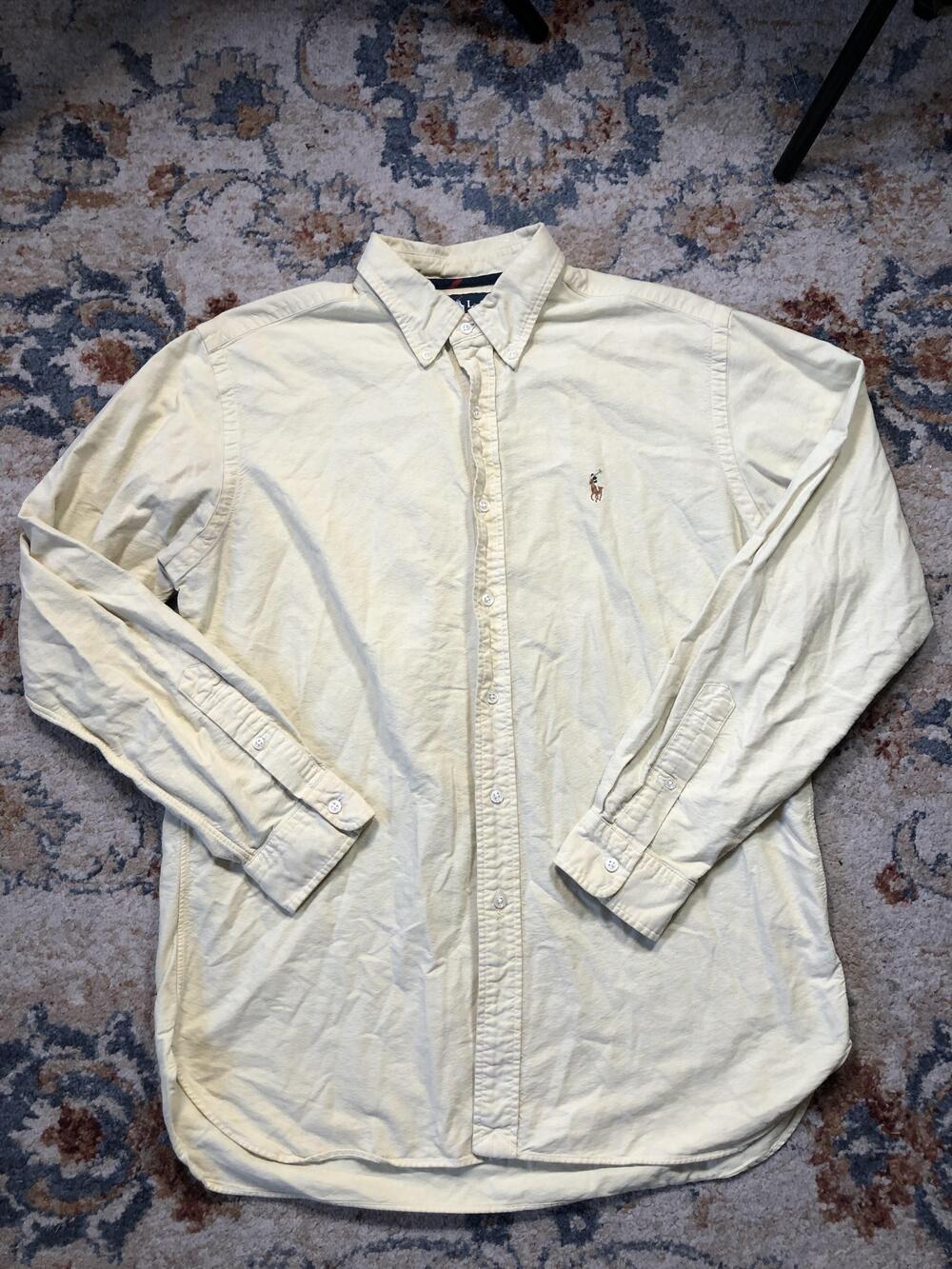 Ralph Lauren Shirt Mens Large Classic Fit Oxford Button Down Casual Pony Embroid